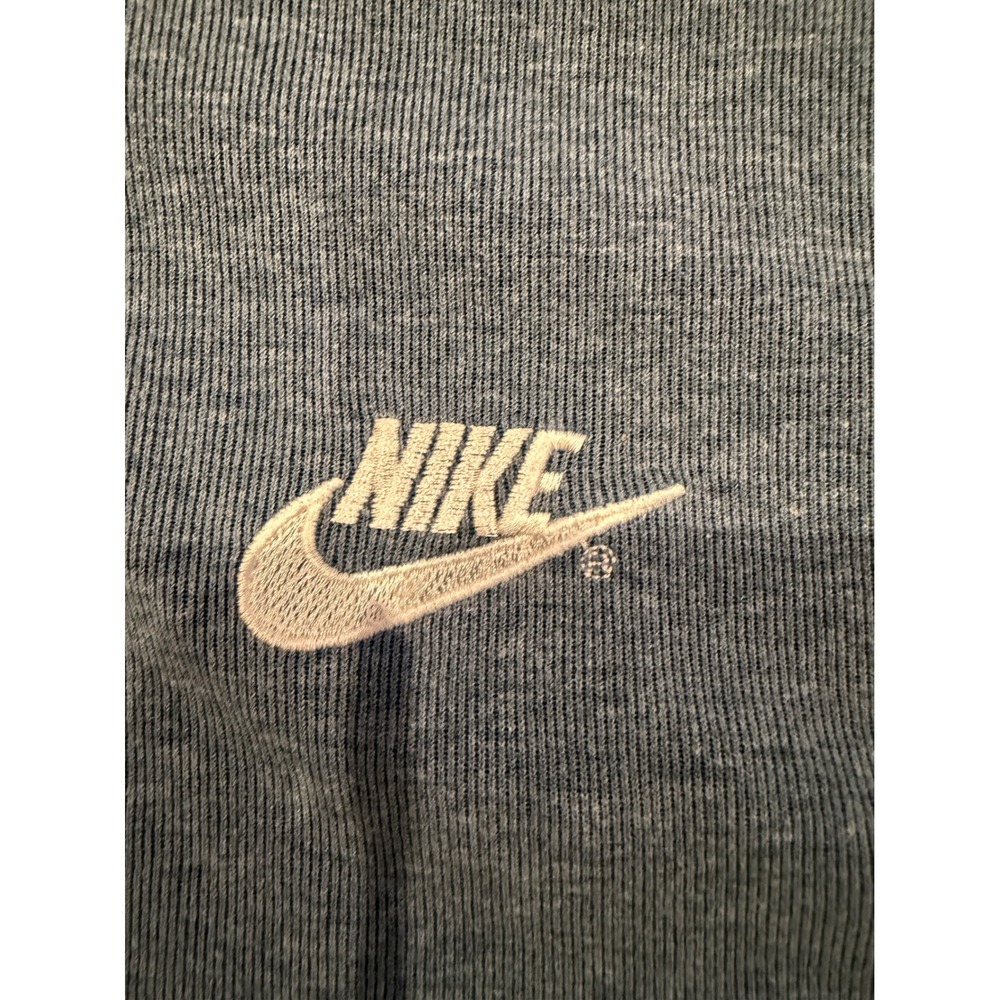 Vintage Nike Polo Shirt Mens XL Blue Heathered Cotton Made in USA Futura Logo - Picture 4 of 7